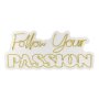 WALLXPERT Dekorativna plastična LED rasveta Follow Your Passion Yellow - slika 2
