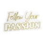 WALLXPERT Dekorativna plastična LED rasveta Follow Your Passion Yellow - slika 3