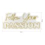 WALLXPERT Dekorativna plastična LED rasveta Follow Your Passion Yellow - slika 4