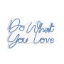 WALLXPERT Dekorativna plastična LED rasveta Do What You Love Blue - slika 2