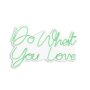 WALLXPERT Dekorativna plastična LED rasveta Do What You Love Green - slika 2