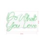 WALLXPERT Dekorativna plastična LED rasveta Do What You Love Green - slika 4
