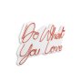 WALLXPERT Dekorativna plastična LED rasveta Do What You Love Red - slika 2