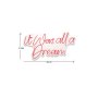 WALLXPERT Dekorativna plastična LED rasveta It was all a Dream Red - slika 4