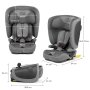 KINDERKRAFT KINDERKRAFT AUTOSEDISTE FIX2GO I-SIZE 76-150CM GREY - slika 1