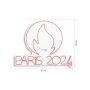 WALLXPERT Dekorativna plastična LED rasveta Paris 2024 Pink - slika 4