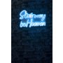 WALLXPERT Dekorativna plastična LED rasveta Stairway to Heaven Blue - slika 1