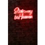 WALLXPERT Dekorativna plastična LED rasveta Stairway to Heaven Red - slika 1