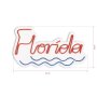 WALLXPERT Dekorativna plastična LED rasveta Florida Red - slika 4