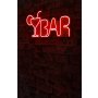 WALLXPERT Dekorativna plastična LED rasveta Bar Red - slika 1