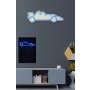 WALLXPERT Dekorativna plastična LED rasveta Formula 1 Race Car Blue - slika 3