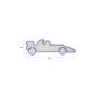 WALLXPERT Dekorativna plastična LED rasveta Formula 1 Race Car Blue - slika 4