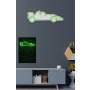WALLXPERT Dekorativna plastična LED rasveta Formula 1 Race Car Green - slika 3