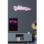 WALLXPERT Dekorativna plastična LED rasveta Formula 1 Race Car Pink - slika 2