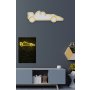 WALLXPERT Dekorativna plastična LED rasveta Formula 1 Race Car Yellow - slika 4