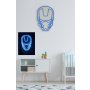 WALLXPERT Dekorativna plastična LED rasveta Iron Man Blue - slika 2