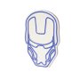 WALLXPERT Dekorativna plastična LED rasveta Iron Man Blue - slika 3
