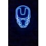 WALLXPERT Dekorativna plastična LED rasveta Iron Man Blue - slika 1
