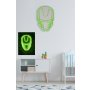 WALLXPERT Dekorativna plastična LED rasveta Iron Man Green - slika 3