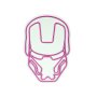 WALLXPERT Dekorativna plastična LED rasveta Iron Man Pink - slika 2