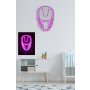 WALLXPERT Dekorativna plastična LED rasveta Iron Man Pink - slika 3