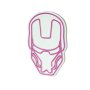 WALLXPERT Dekorativna plastična LED rasveta Iron Man Pink - slika 4