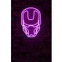 WALLXPERT Dekorativna plastična LED rasveta Iron Man Pink - slika 1