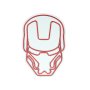 WALLXPERT Dekorativna plastična LED rasveta Iron Man Red - slika 2