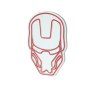 WALLXPERT Dekorativna plastična LED rasveta Iron Man Red - slika 4