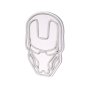 WALLXPERT Dekorativna plastična LED rasveta Iron Man White - slika 4