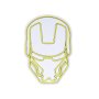 WALLXPERT Dekorativna plastična LED rasveta Iron Man Yellow - slika 2