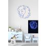 WALLXPERT Dekorativna plastična LED rasveta Lion Blue - slika 3