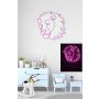WALLXPERT Dekorativna plastična LED rasveta Lion Pink - slika 3
