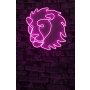 WALLXPERT Dekorativna plastična LED rasveta Lion Pink - slika 1