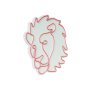 WALLXPERT Dekorativna plastična LED rasveta Lion Red - slika 2