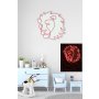 WALLXPERT Dekorativna plastična LED rasveta Lion Red - slika 3