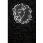 WALLXPERT Dekorativna plastična LED rasveta Lion White - slika 1