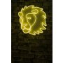 WALLXPERT Dekorativna plastična LED rasveta Lion Yellow - slika 1