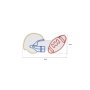 WALLXPERT Dekorativna plastična LED rasveta NFL Football Blue Multicolor - slika 4