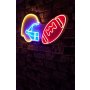 WALLXPERT Dekorativna plastična LED rasveta NFL Football Red Multicolor - slika 1