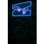 WALLXPERT Dekorativna plastična LED rasveta Creation of Adam Blue - slika 1