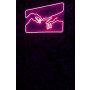 WALLXPERT Dekorativna plastična LED rasveta Creation of Adam Pink - slika 1