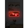 WALLXPERT Dekorativna plastična LED rasveta Creation of Adam Red - slika 1