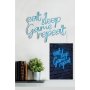 WALLXPERT Dekorativna plastična LED rasveta eat sleep game repeat Blue - slika 3