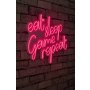 WALLXPERT Dekorativna plastična LED rasveta eat sleep game repeat pink - slika 1