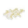 WALLXPERT Dekorativna plastična LED rasveta eat sleep game repeat Yellow - slika 3