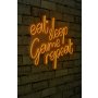 WALLXPERT Dekorativna plastična LED rasveta eat sleep game repeat Yellow - slika 1