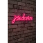 WALLXPERT Dekorativna plastična LED rasveta Joie de Vivre Pink - slika 1