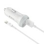 DEVIA Auto punjač Smart Series Suit For Lightning, 5V, 3.1A, 2USB, Beli - slika 2