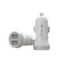 DEVIA Auto punjač Idrawer, Dual USB, Lightning konekcija, 3.1A, Beli - slika 2